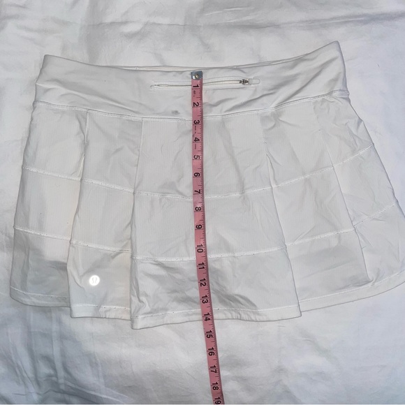 Lululemon Pace Rival Skirt (Tall) *4-way Stretch 15" White - Picture 4 of 11